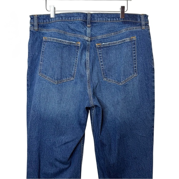 Abercrombie The 90s Straight Ultra High Rise Women’s Plus Dark Wash Jeans Sz 18 - Picture 9 of 11